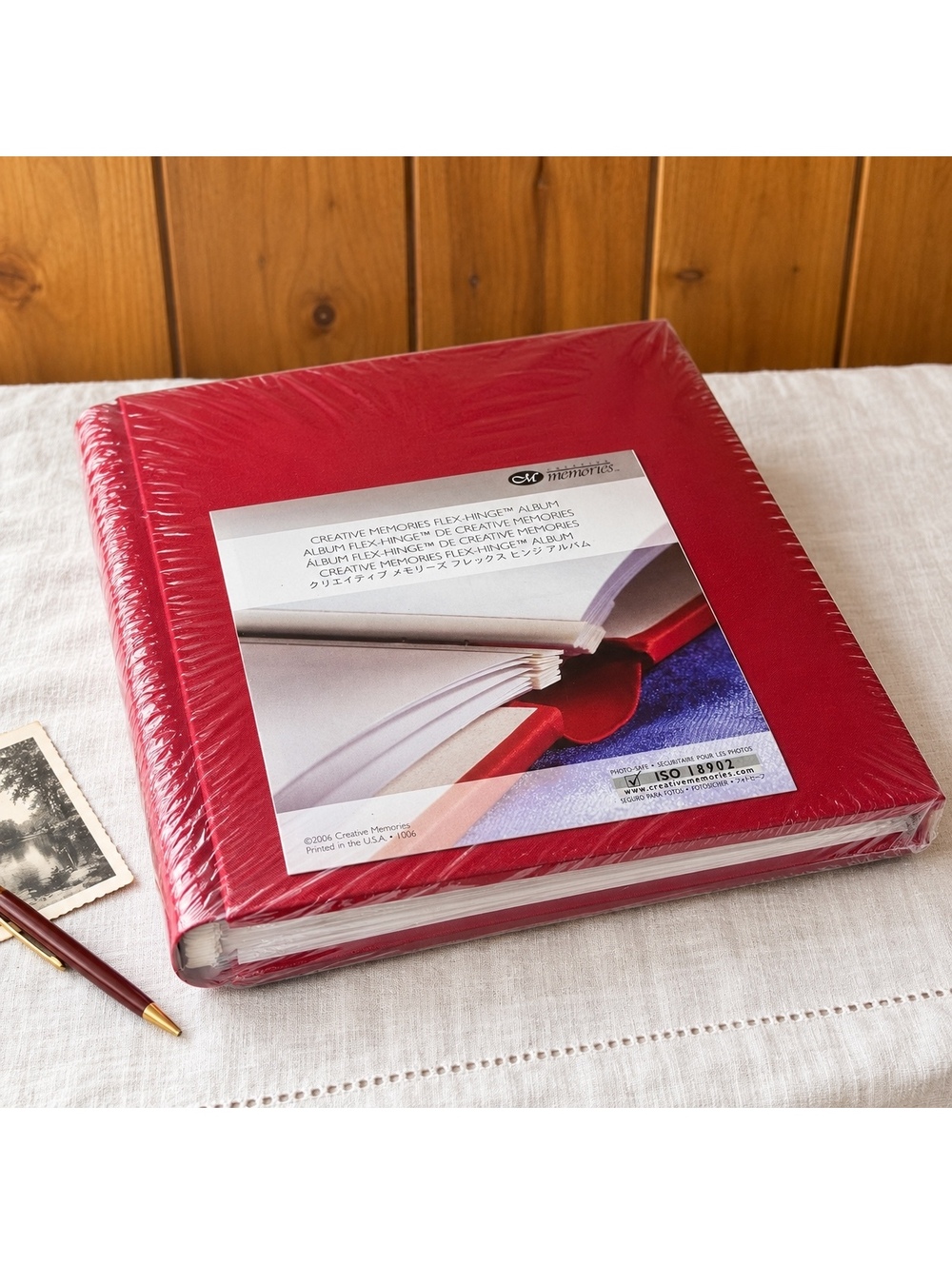Vintage Creative Memories Red Flex-Hinge Scrapbook Album Sealed 2006